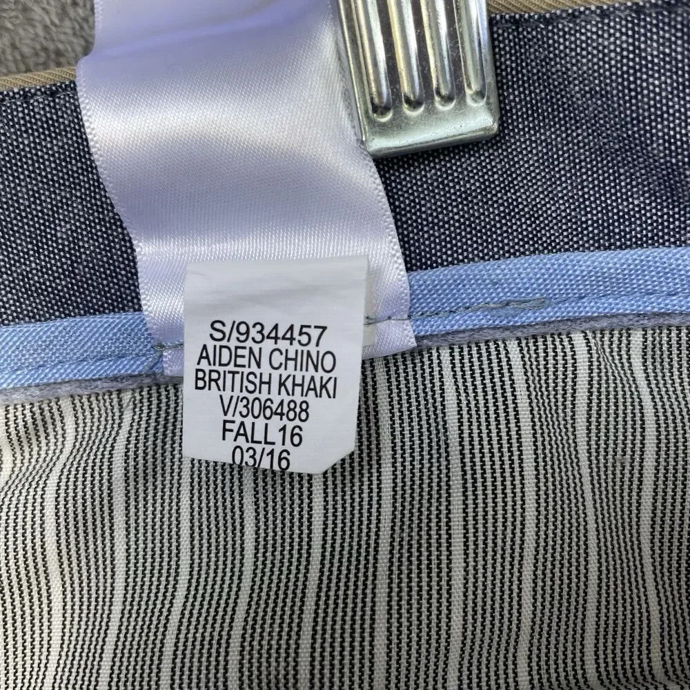 Banana Republic Men’s Aiden Chino Slim Fit Khaki Pants Size 34x30